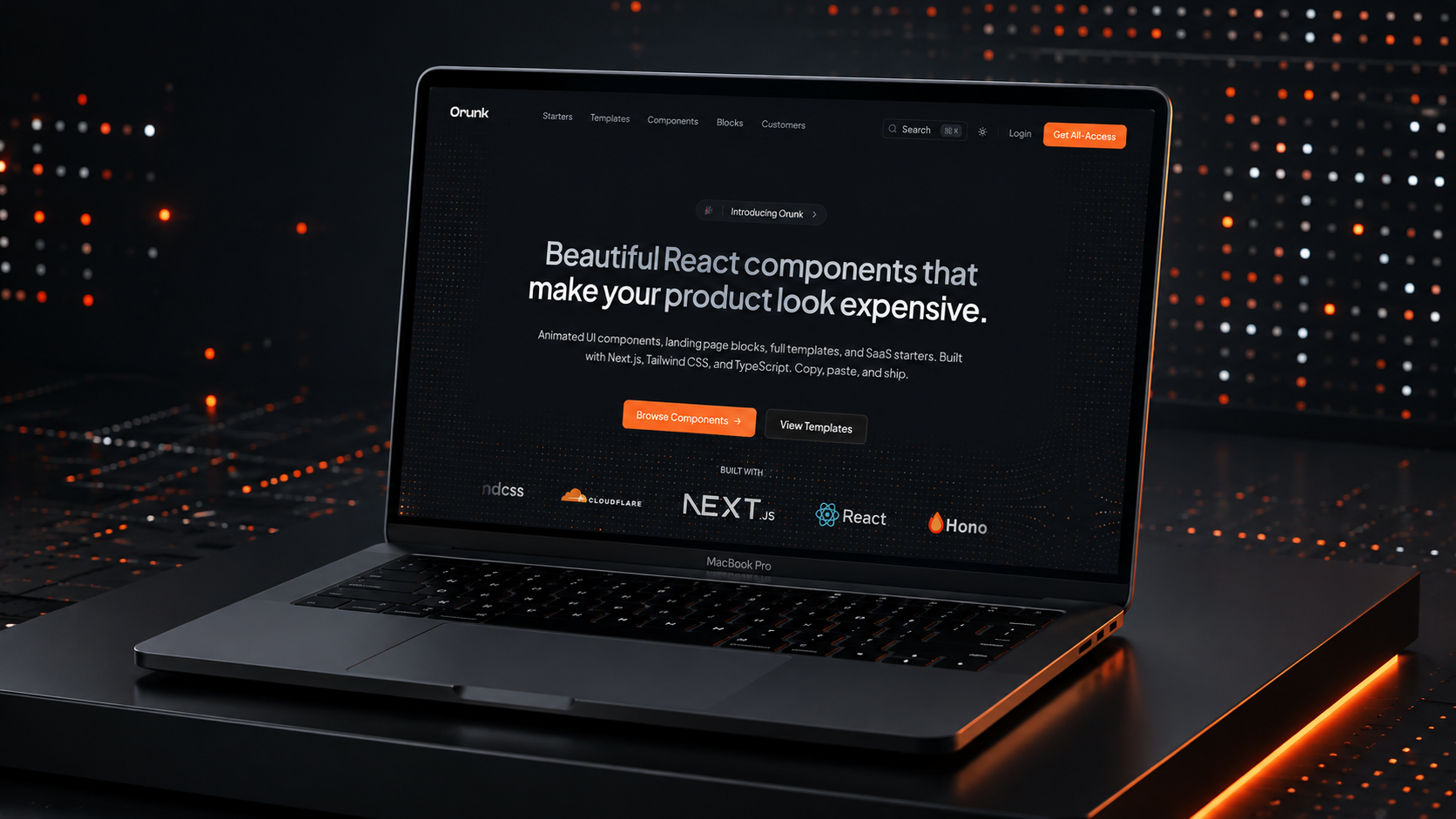 Orunk SaaS Starter Ecosystem & Component Registry